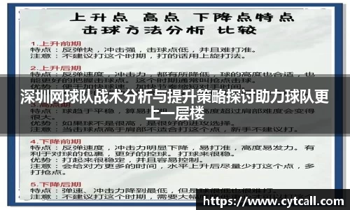 深圳网球队战术分析与提升策略探讨助力球队更上一层楼
